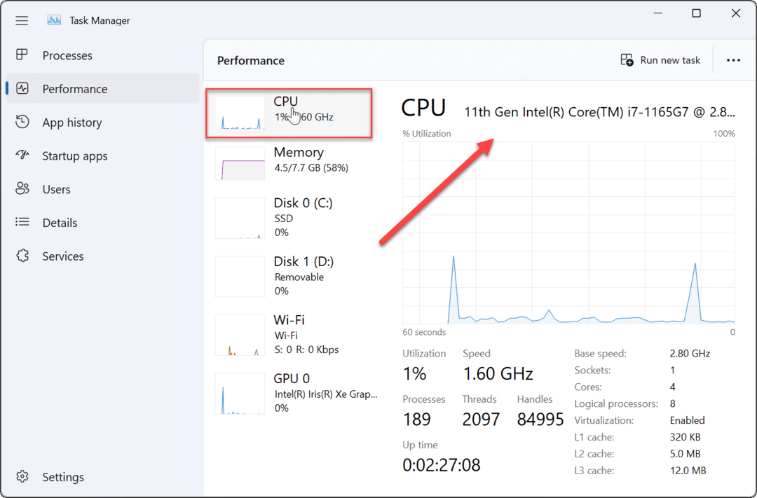 Βρείτε τη γενιά CPU της Intel στα Windows 11