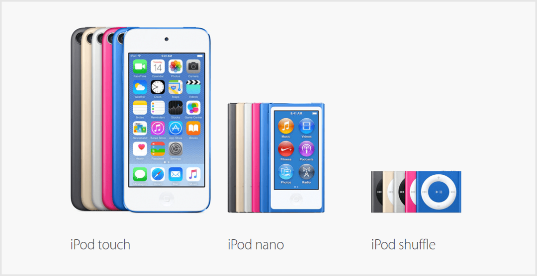 Η νέα σειρά iPod της Apple ανακοίνωσε σήμερα