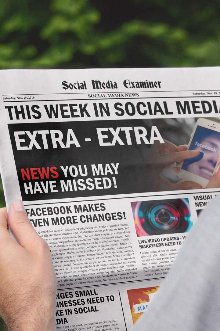 Το Facebook διορθώνει τα αναφερόμενα δεδομένα οργανικής προσέγγισης χρηστών: Αυτή την εβδομάδα στα Social Media: Social Media Examiner