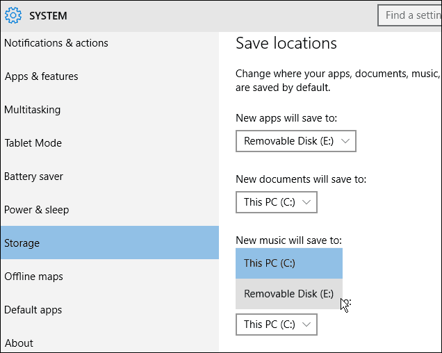Windows 10: Εγκαταστήστε εφαρμογές, μουσική και περισσότερα στην εξωτερική αποθήκευση
