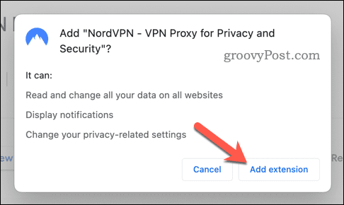 Εγκαταστήστε το NordVPN στον Chrome