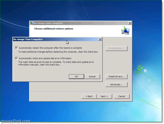 χρησιμοποιήστε τις επιλογές για προχωρημένους για να προσαρμόσετε την εικόνα των Windows 7