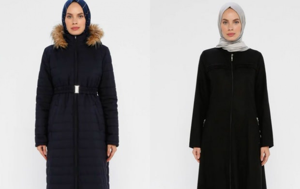 hijab μοντέλα παλτών