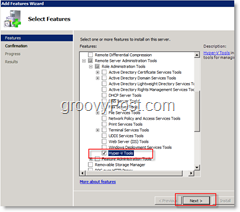 Ενεργοποιήστε τη δυνατότητα Hyper-V Tools στο Windows Server 2008