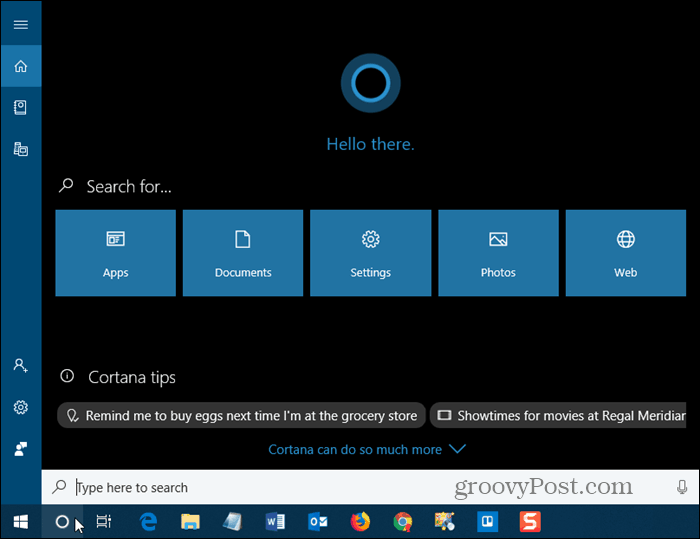 Cortana στα Windows 10