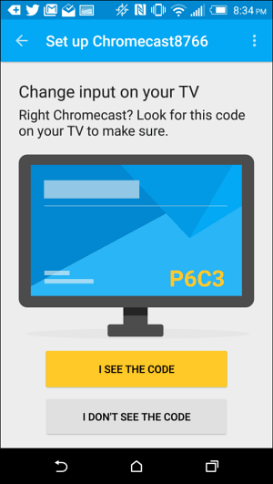 Ρύθμιση του Chromecast