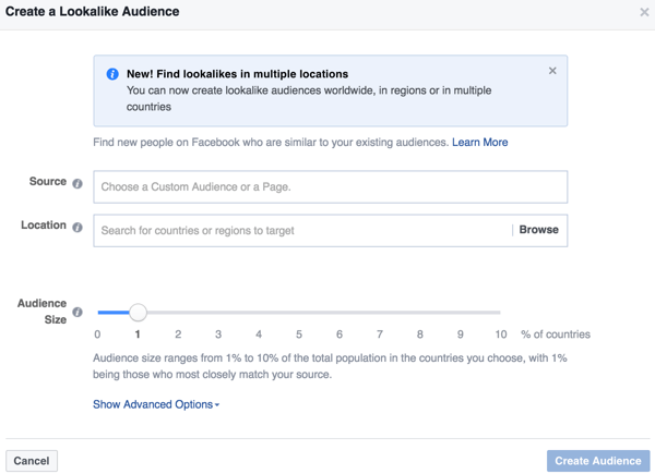 Το Facebook Ads Manager σάς επιτρέπει να δημιουργήσετε ένα παρόμοιο κοινό που είναι παρόμοιο με ένα κοινό που έχει ήδη αλληλεπιδράσει με την επιχείρησή σας.