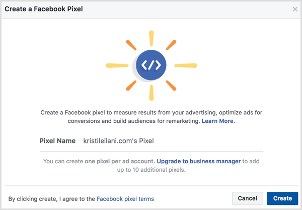 Εγκατάσταση pixel στο Facebook