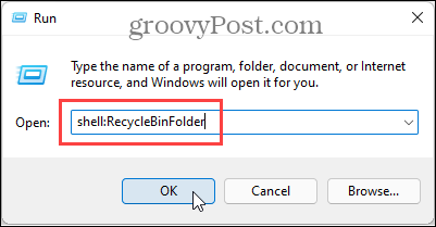 Ανοίξτε το φάκελο Κάδος ανακύκλωσης στα Windows 11
