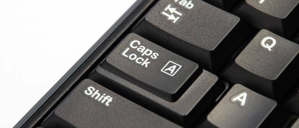 Πώς να χρησιμοποιήσετε το πλήκτρο Shift για να απενεργοποιήσετε το κλείδωμα Caps