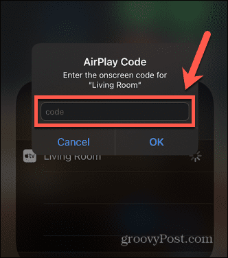 Κωδικός πρόσβασης για το iphone airplay