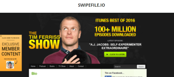 Λάβετε έμπνευση από το SwipeFile.io.