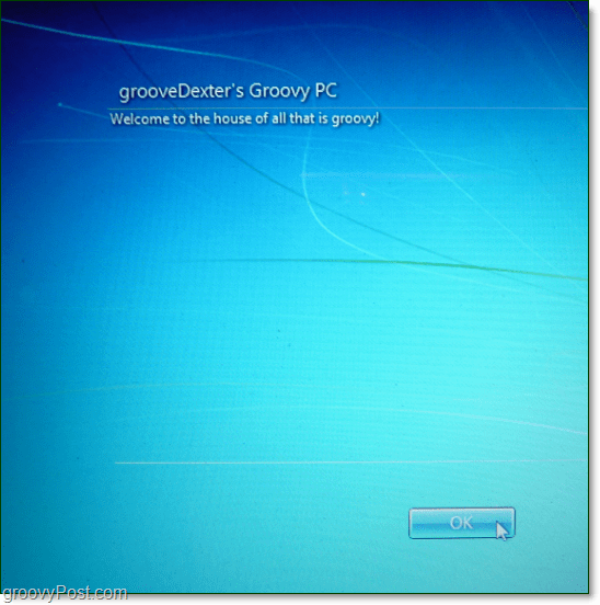 Τα Windows 7 εκκίνηση νομική ειδοποίηση μηνύματος