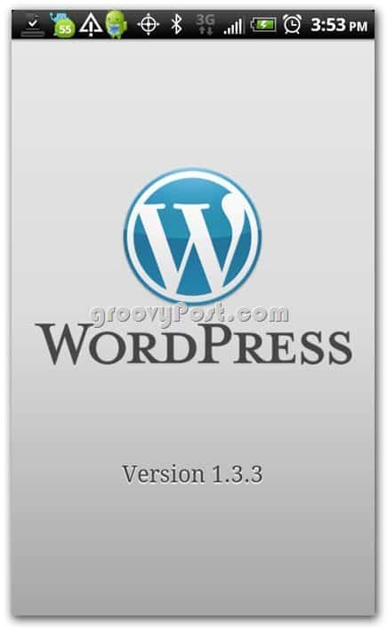 Wordpress στην έκδοση 1.33 του Android