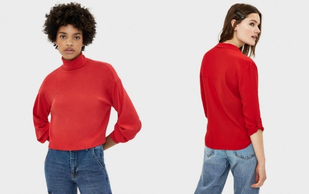 κόκκινο χρώμα πουλόβερ