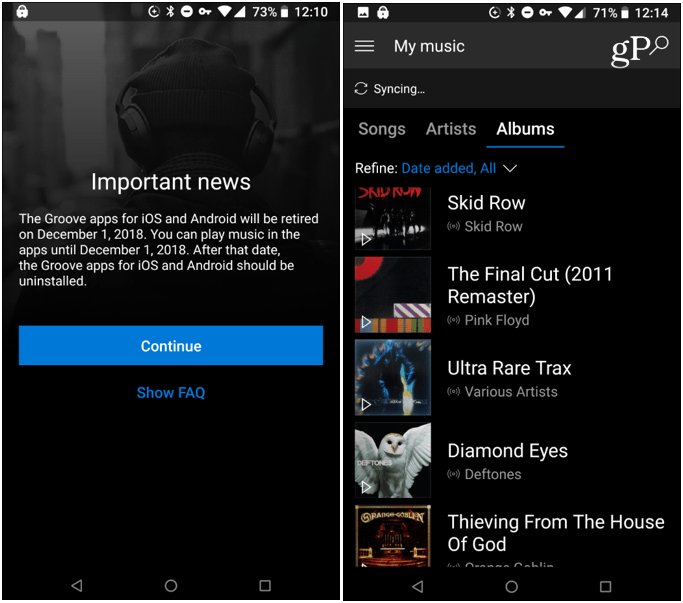 Groove Μουσική App Android
