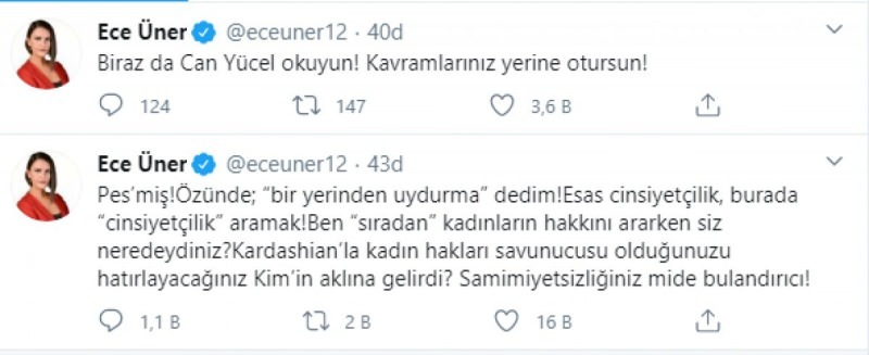Η απάντηση στον Deniz Çakır από τον οικοδεσπότη Ece Üner!