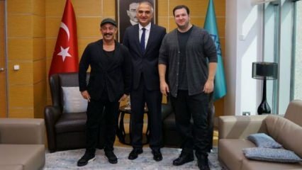 Συνάντηση με τον Υπουργό Πολιτισμού Ersoy Cem Yılmaz και τον Şahan Gökbakar