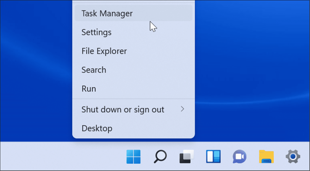 Ανοίξτε τη Διαχείριση εργασιών στα Windows 11