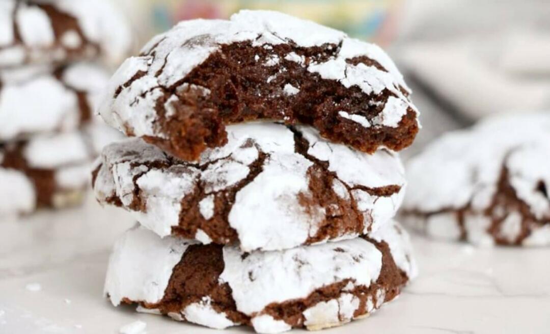 Πώς να φτιάξετε σπασμένα μπισκότα που λιώνουν στο στόμα σας; Μπισκότα σπασμένα με κακάο με γεύση brownie!