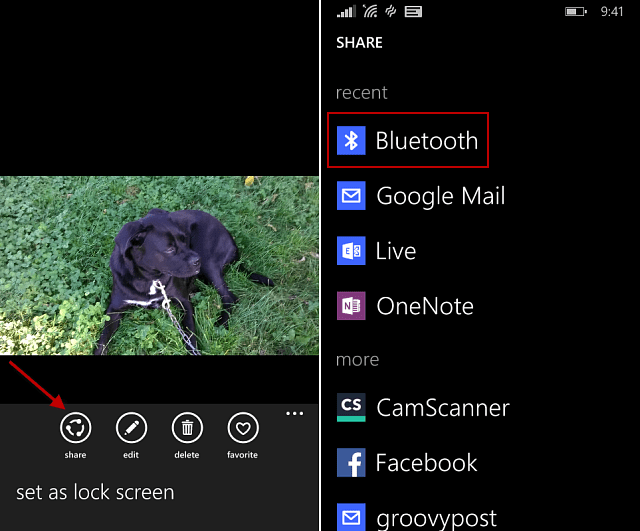 Windows Phone 8.1 Συμβουλή: Μοιραστείτε αρχεία μέσω Bluetooth
