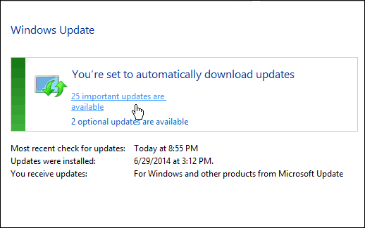Η επιδιόρθωση του Windows Update σταματά ή επιβραδύνεται στα Windows 7