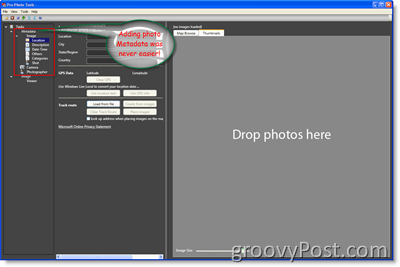 Τα μεταδεδομένα των εργαλείων Microsoft Pro Photo Tools:: groovyPost.com