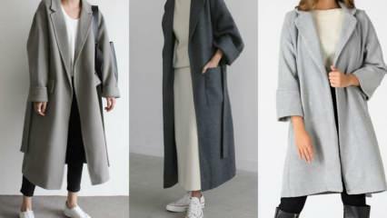 Προσιτό μακρύ παλτό μοντέλα με hijab 2020