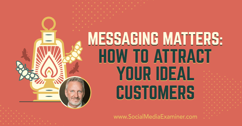 Θέματα μηνυμάτων: Πώς να προσελκύσετε τους ιδανικούς πελάτες σας με πληροφορίες από τον Jeffrey Shaw στο Social Media Marketing Podcast.