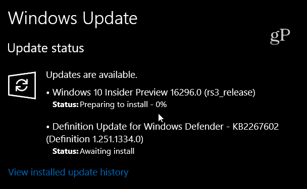 Η Microsoft ανακοινώνει την προεπισκόπηση των Windows 10 Build 16296 for PC