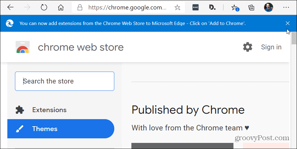 Θέματα καταστήματος ιστού Chrome