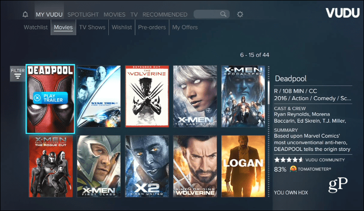 Vudu Xbox One Ταινίες Οπουδήποτε