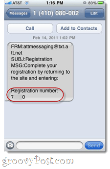 SMS spam από την AT & T