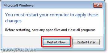 κάντε επανεκκίνηση του υπολογιστή για να τερματίσετε τη λειτουργία του Internet Explorer 8 στα Windows 7