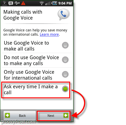 Google Voice για την προτίμηση χρήσης του Mobile Config στο Android