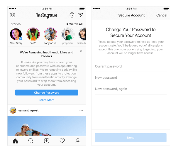 Το Instagram ανακοίνωσε ότι θα αρχίσει να αφαιρεί αυθεντικές επισημάνσεις "μου αρέσει", ακολουθεί και σχόλια από λογαριασμούς χρησιμοποιώντας εφαρμογές και bots τρίτων για να ενισχύσει τη δημοτικότητά τους.