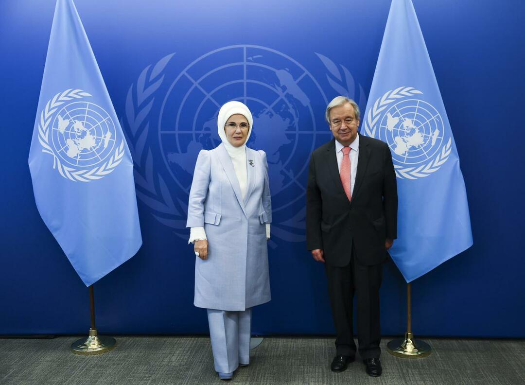 Η Γενική Γραμματέας του ΟΗΕ και η Εμινέ Ερντογάν υπέγραψαν δήλωση καλής θέλησης
