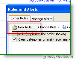 Δημιουργήστε νέο κανόνα και ειδοποίηση Outlook