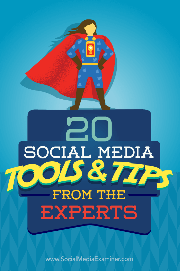 20 Εργαλεία και συμβουλές κοινωνικών μέσων από τους ειδικούς: εξεταστής κοινωνικών μέσων
