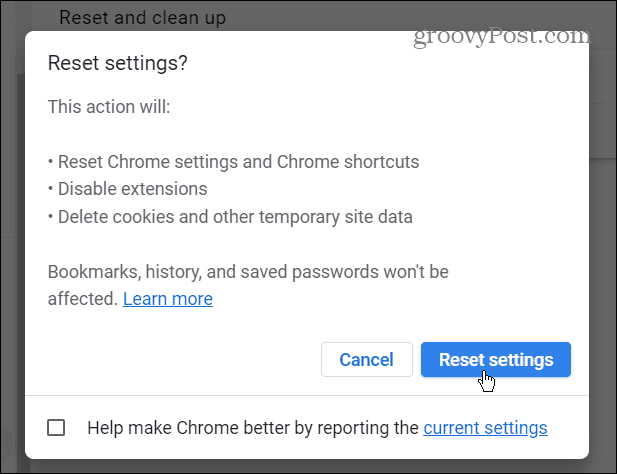 Λήψη Αποτυχημένου σφάλματος δικτύου στο Chrome