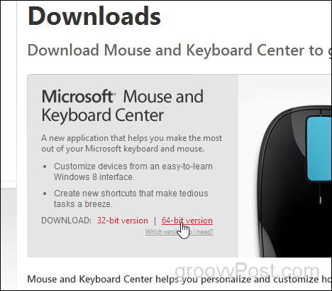 κατεβάστε το κέντρο ποντικιών και πληκτρολογίου της Microsoft