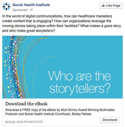 κοινωνική υγεία ινστιτούτο facebook διαφήμιση