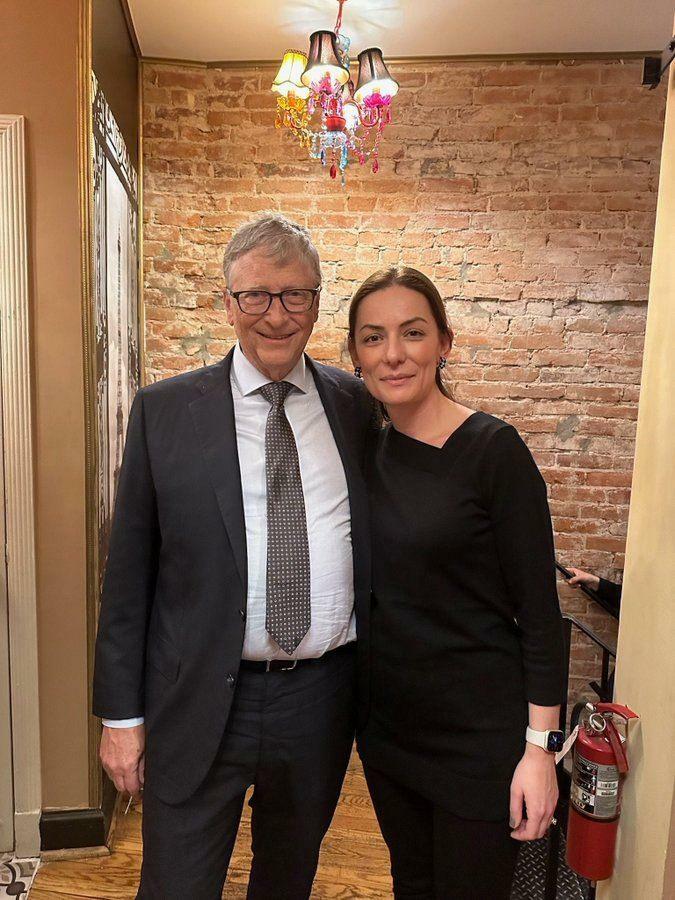 Bill Gates και Hülya Bölükbaşı
