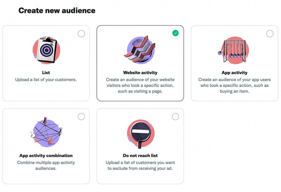 how-to-build-a-target-audience-using-twitter-pixel-set-up-create-new-custom-audiences-select-audiences-from-tools-menu-in-ads-manager-example-22