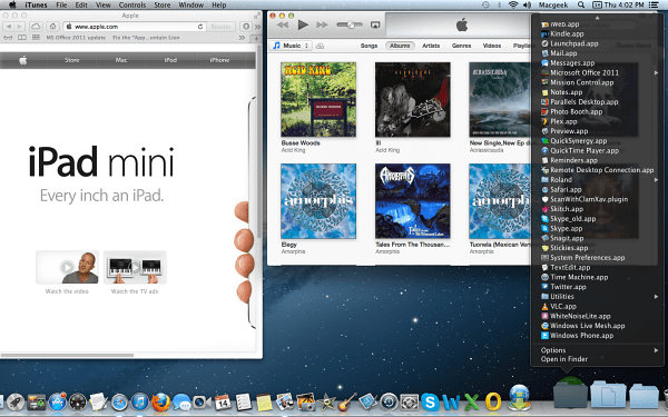 OS X Desktop Mountain Lion