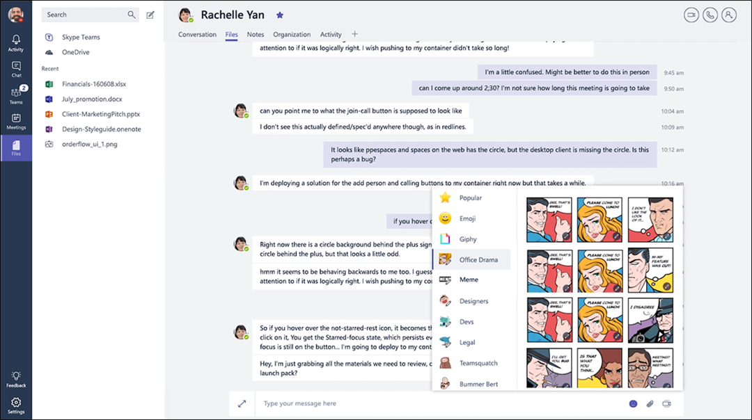 Microsoft Building Ανταγωνιστής σε Slack που ονομάζεται ομάδες του Skype