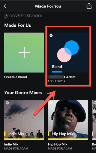 αποτέλεσμα blend spotify