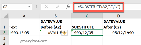 Η λειτουργία SUBSTITUTE στο Excel