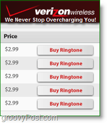 Δημιουργήστε τα δικά σας ringtones -Verizon χρεώνει $ 3 το καθένα! Όχι Groovy