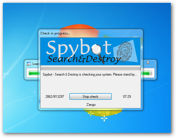 Spybot Αναζήτηση & Καταστρέψτε τη σάρωση